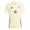 Španělsko Rodrigo 16 Venkovní ME 2024 - Fotbalové Dresy (S/S)